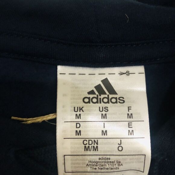 Brand New Adidas Sweatshirt M 3S FL HD Navy Blue Pullover Sweatshirt Size Medium - Picture 3 of 5